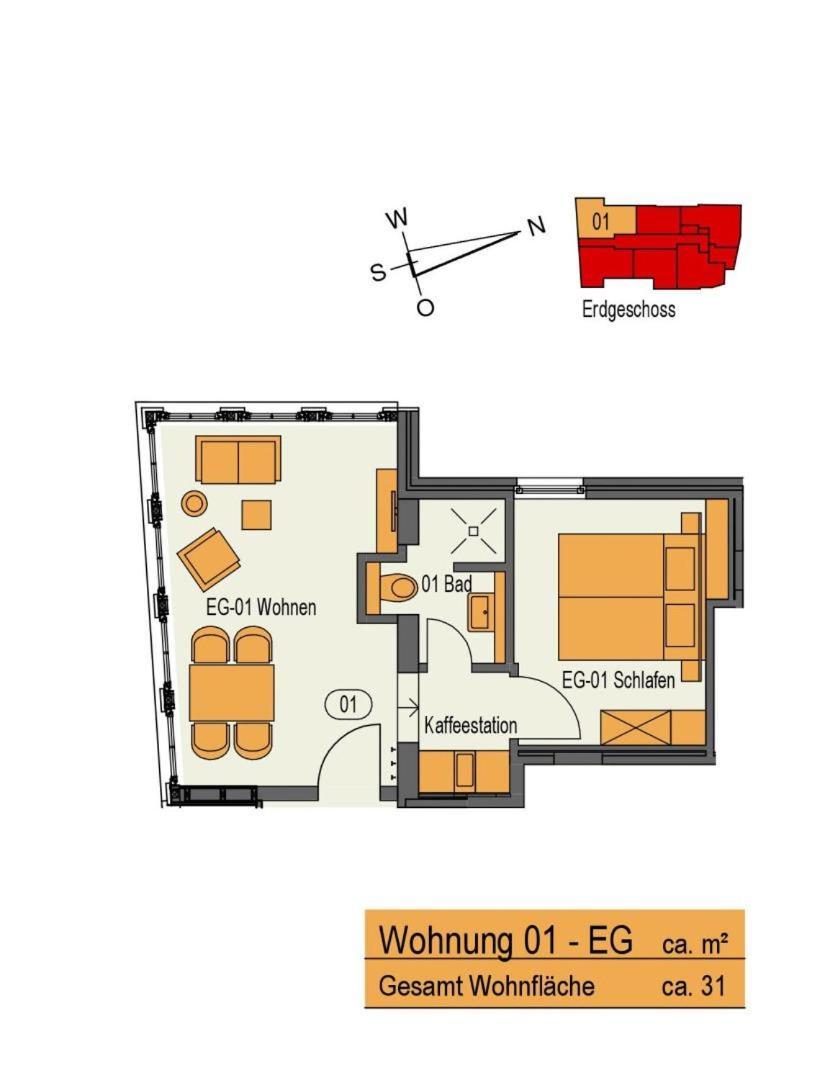 Woge2 Appartement 1 Borkum Esterno foto